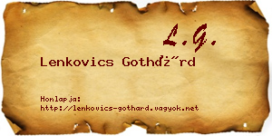 Lenkovics Gothárd névjegykártya